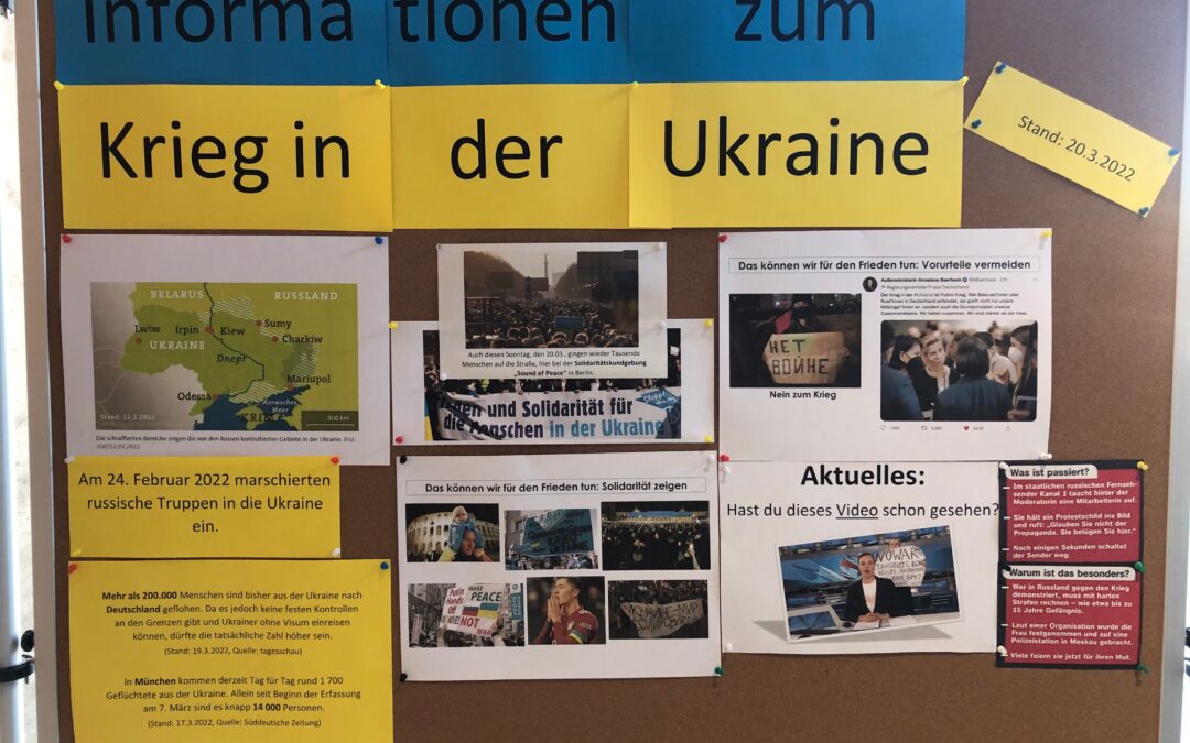 Informationsboard schafft Gelegenheit für fundierten Austausch über Russland-Ukraine-Krieg