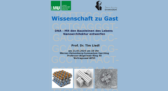 Wissenschaft zu Gast: „DNA – Mit den Bausteinen des Lebens Nanoarchitektur entwerfen“ (Prof. Dr. Tim Liedl)