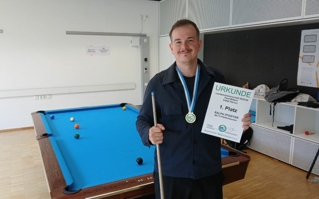Meister aller Klassen: Ralph Pfeiffer ist Bayerischer Champion im 9-Ball